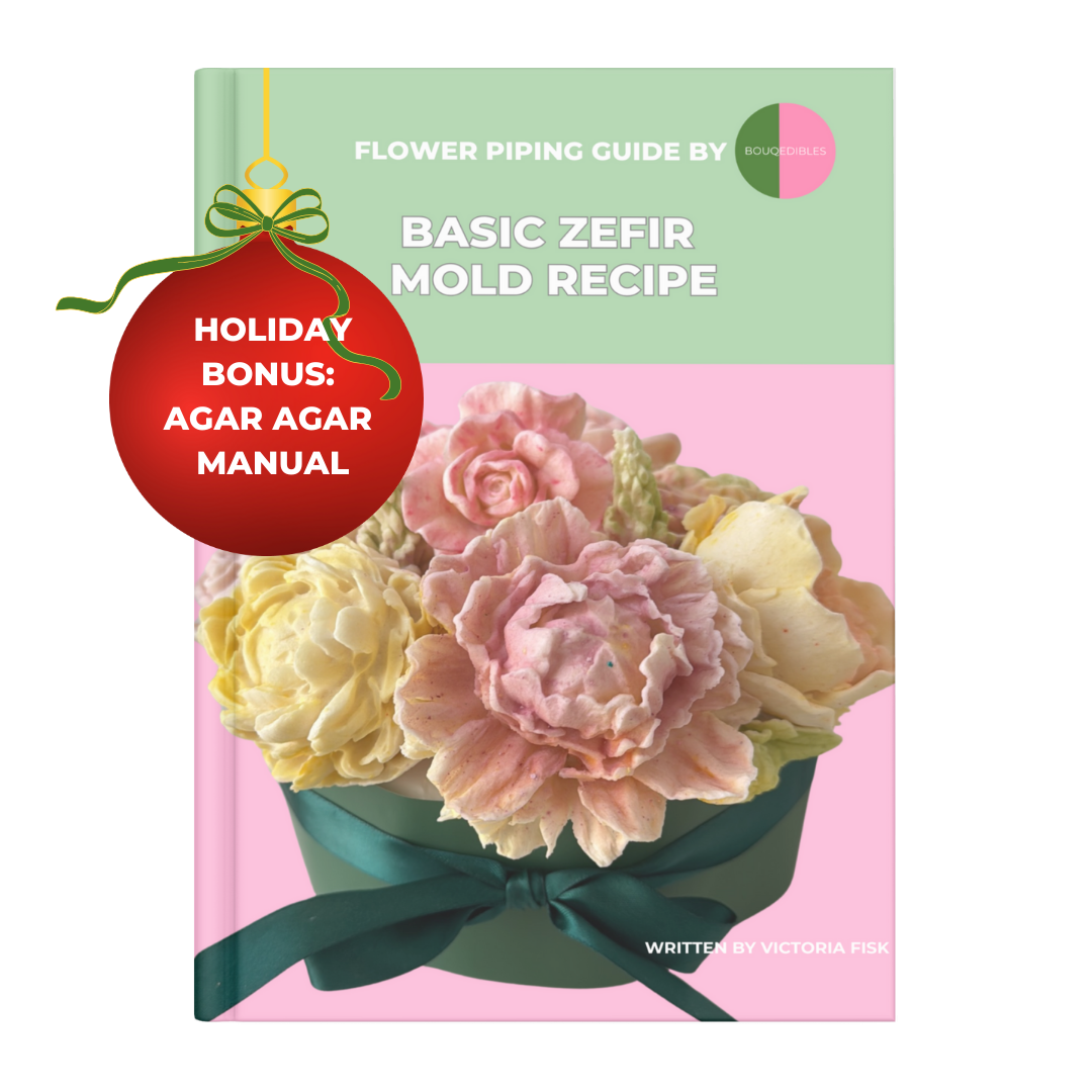 Highly decorated delicious zefir flowers arrangements.